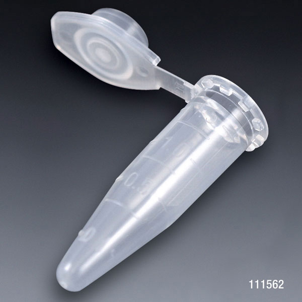 Globe Scientific Microcentrifuge Tube, 1.5mL, PP, Attached Snap Cap, Graduated, Natural, Lot Certified: Rnase, Dnase, Pyrogen, ATP and Human DNA Free Microcentrifuge Tubes; Centrifuge Tubes